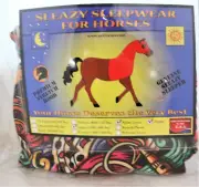Sleazy Sleepwear Horses Stretch Neck Zipper Hood Nylon Jammin Mane Tamer Sizes