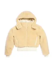 KatieJnyc Girls' Tween Paddie Sherpa Jacket - Big Kid