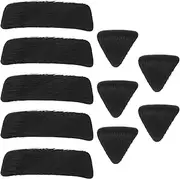 ECSiNG 5 Set Fur Arrow Rest Arrow Rest Pad Self Adhesive Arrows Rest Sticker Accessories Shooting Hunting Sport Supplies Black 1.5x4.8cm