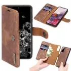 Slim Soft Leather Wallet Case With Detachable Magnetic Hard Case Scratchproof