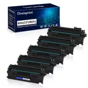 5 PCS CF280A Toner Cartridge for HP 80A LaserJet Pro 400 M401n M401dn MFP M425dn