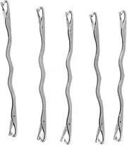 5Pcs Knitting Machine Repair Yarn Needles Double Ended Stainless Steel Knitting Loom Machine Sewing Needles Crafting Knitting Tools Accessories Latch Hook Kits