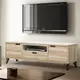 [特價]直人木業-STABLE北美原木精密陶板151公分電視櫃