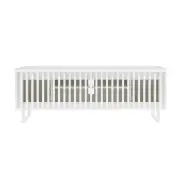 Manila Lowline Entertainment Unit TV Stand Storage Cabinet 120cm - White - White