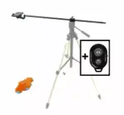 ALZO Horizontal Camera Mount with Rotating Smartphone Mount and Bluetooth Wirele