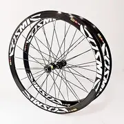 Road Bike Wheelset 700C Road Bike Wheelset ， 40/50MM Double Walled Aluminum Alloy Road Bike Rim Super Light Bicycle Wheels C/V Brake 7 8 9 10 11 Speed Cycle Wheel(White,40MM)