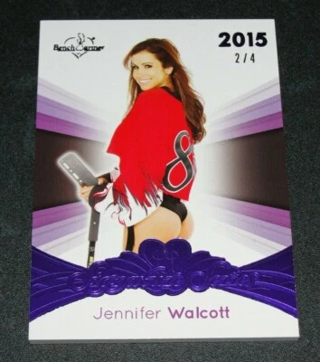 2015 Benchwarmer JENNIFER WALCOTT Signature #14 Purple Foil Variant/4 PLAYBOY