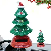 Solar Dancing Christmas Tree - Solar Swinging Tree | Christmas Solar Toys Dancing Ornaments Car Windowsill Decor for Car Dashboard