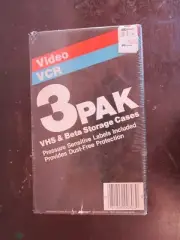 Video VCR 3 pack VHS/BETA black brand new cases for sale by owner!!!