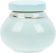 AUTSUPPL Ceramic Mini Jar Travel Bottle Leakproof Portable Toiletries Container for Hair Skin Care
