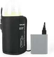Labymos Portable USB Bottle Warmer Travel Milk Heat Keeper Car Baby Bottle Warmer Bottle Heating Bag for Milk and Formula with USB Cable