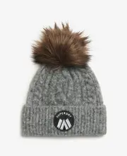 Cable Luxe Knit Beanie Hat | Scandi Grey Marle