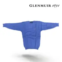在飛比找momo購物網優惠-【Glenmuir】紫色圓領羊毛衣(針織衫 毛衣 長袖毛衣 