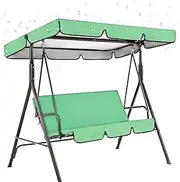Swing Canopy - 59x20x4in Swing Cushion Set | Canopy Top, Courtyard Garden Swing Seat Replacement Water Resistant Oxford Fabric Outdoor Swing Chair for Patio Backyard