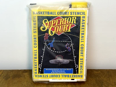 NEW Superior Court Basketball Court Stencil Ursa Major Regulation Markings 1994
