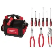 Milwaukee Modular Tool Bag 15" 31-Pockets Storage Polyester Red w/ Tape Holder