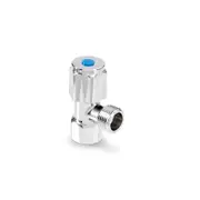 Brasshards 1/4 Turn Mini Cistern Tap 15mm Chrome Lead Free