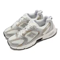 在飛比找森森購物網優惠-New Balance 休閒鞋 530 男鞋 女鞋 白 銀 