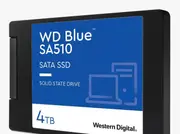 WESTERN DIGITAL Digital WD Blue 4TB 2.5' SATA SSD 560R/530W MB/s 95K/82K IOPS 600TBW 1.75M hrs MTBF 3D NAND 7mm 5yrs