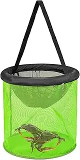 Floating Fish Basket,Folding Live Lure Storage Cage | Portable Floating Mesh Basket Net for Crayfish Catfish Lures Storage Clamming Crabbing Fly Fishing