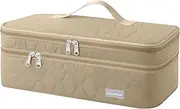 TWOOKTY Double-Layer Travel Carrying Case Portable Storage Organizer Bag for Women, Compatible with Revlon One-Step Hair Dryer and Volumizer Hot Air Brush and Attachments Scandihome Series (Bag Only),