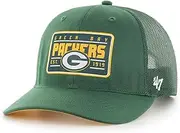47 Green Bay Packers Hardline Trucker RF Unisex Baseball Cap - Dark Green, Dark Green, One size