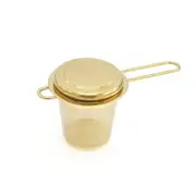 Mesh Tea Infuser Reusable Tea Strainer Teapot Stainless Steel Loose Tea Leaf Spice Filter(Gold)