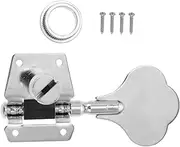 Generic Bass String Tuner Electric Guitar Tuning Pegs Right Hand Silver Chrome Strong Metal Simple to Use Guitar Parts Accessory