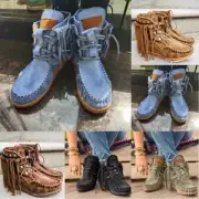 Breathable Athletic Shoes Fashion Fashionable Fringed Shoes Suede Vamp