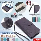 For Samsung Galaxy Z Fold 6 5 4 3 Case Wallet Card Holder Leather Cover Lanyard