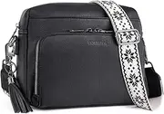 POIUGOYA Crossbody Purses for Women Trendy,Vegan Leather Medium Crossbody Bag,Women's Crossbody Travel Purse Built in Wallet