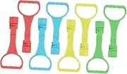 HAPINARY Baby Bed Stand Ring 8pcs Pull Rings for Nursery Learning Walk Support Child Friendly Assorted Colors