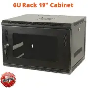 6U 6RU Data Rack LAN Cabinet Server Network 19" 19 Inch Wall Mount 450mm Deep