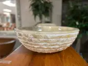 Stone Vessel Sink with Outside Quartz Chiseled Edge - Organic Bathroom Sink