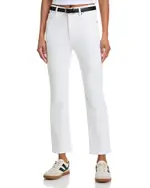 Frame The Pencil High Rise Ankle Jeans in White