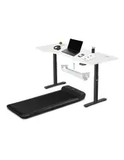 [Cortex] C2 Folding Treadmill With ErgoDesk Automatic Standing Desk + Cable Management Tray in Black