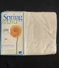 Springmaid Percale Ivory Full Fitted Sheet No Iron Stay Made Pinafore New 180TC