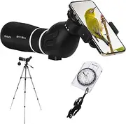 OPTIVORA Spotting Scopes,20-65x70 HD Telescopes with Adjustable Tripod,Telescopio Phone Adapter and Telescope Storage Bag,BAK4 FMC Telescopio Lens,Spotting Scopes for Target Shooting,Hunting,etc.