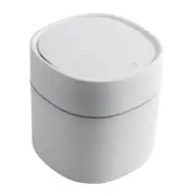 Nordic Mini Desktop Trash Can Household Kitchen Desk Paper Basket Tube With Lid