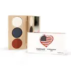 FARMASI MAKE UP EYESHADOW KIT White Blue Rose Colored Trio Mirrored Case NIB!!!