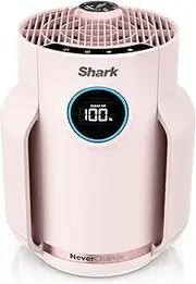 [Shark] NeverChange Air Purifier Compact Pro with Long-lasting HEPA Exceeding Filtration, Captures Pet Dander, Dust, Smoke, and Allergens, up to 250 sq. ft. for Bedroom, Home Office, Dorm, HP072PK