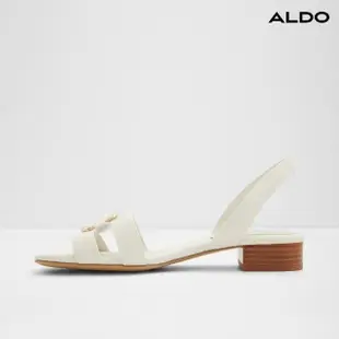 【ALDO】EBALAVER-魅力鏤空低跟涼鞋-女鞋(白色)