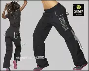 ZUMBA CARGO Pants UK London Harrods CONVERTS TO CAPRI w SNAP on LEGS-XS S M L XL