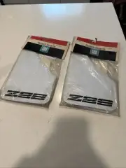 NOS New GM 998566 Z28 Camaro White Mud Flaps Splash Guards Front Rear 1982-92