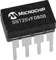 Microchip FLASH MEMORY CHIPS 10Pcs 2.7-3.6V 8Mbit 8-Pins Split Gate SOIC