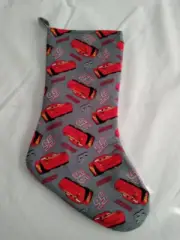 Handmade Cars Lightning McQueen Christmas Stocking