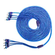 NEW SKAR AUDIO 17 FT 4-CHANNEL TWISTED PAIR AUDIOPHILE GRADE INTERCONNECT CABLE