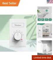 Modern Manual Thermostat for Electric Baseboard Heating - 40°F to 80°F