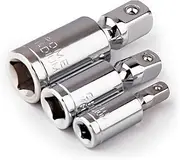TULKUCBZBP 1/4 Inches 3/8 Inches 1/2 Inches Universal Joint Set Ratchet Angle Extension Bar Socket Manual Adapter Universal Torque Wrench Head Sets Socket Set(3pc)