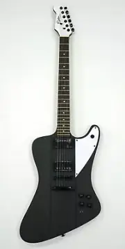 Hardluckkings Firebird Spider Satin Matte Black mahogany body electric guitar